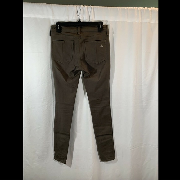 $210 Rag &‎ Bone Equestrian Skinny Jean Olive [ SZ 26 ] - Picture 8 of 8
